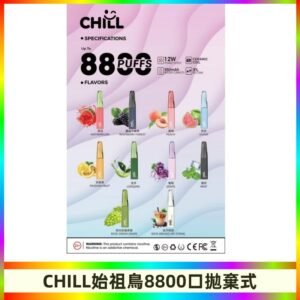 CHILL始祖鳥電子煙鴨嘴獸拋棄式8800口 一次性8ml大容量煙油