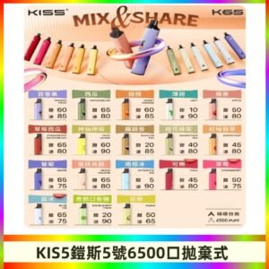 鎧斯KIS5一次性 6500口磁吸式 自由混搭拋棄式電子煙#18個口味#