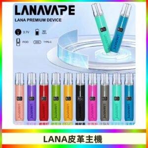 Lana皮革充電式主機 Lanavape電子煙霧化煙桿 液晶螢幕顯示電量